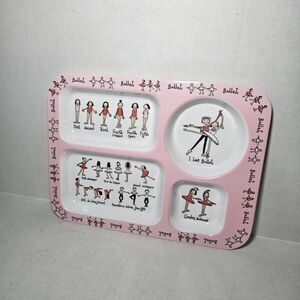 Baby Cie Ballerina Styled Melamine Sectioned Plate